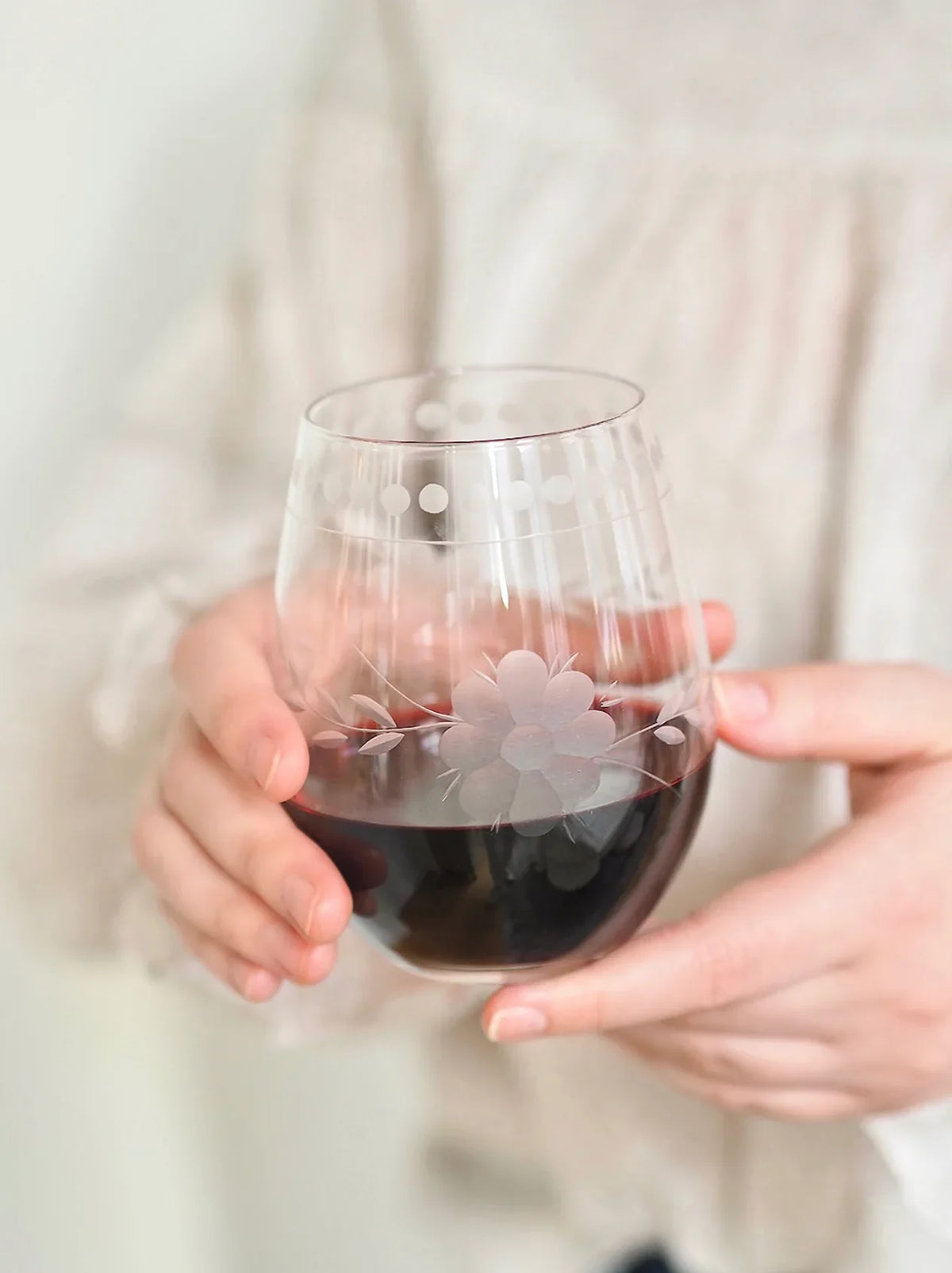 Livnestro Flower Stemless Glass