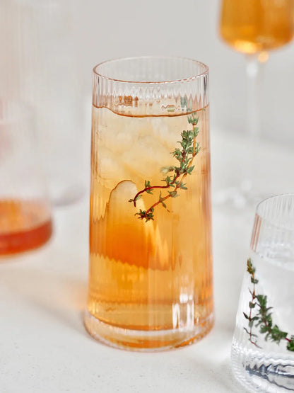 Livnestro Striped Highball Glass