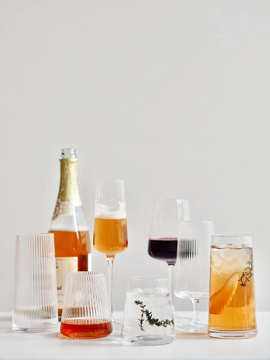 Livnestro Striped Highball Glass