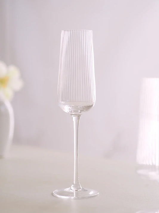Livnestro Striped Tall Champagne Glass