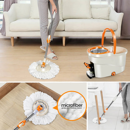 Livnestro SpinEase Foot-Pedal Mop & Bucket Set