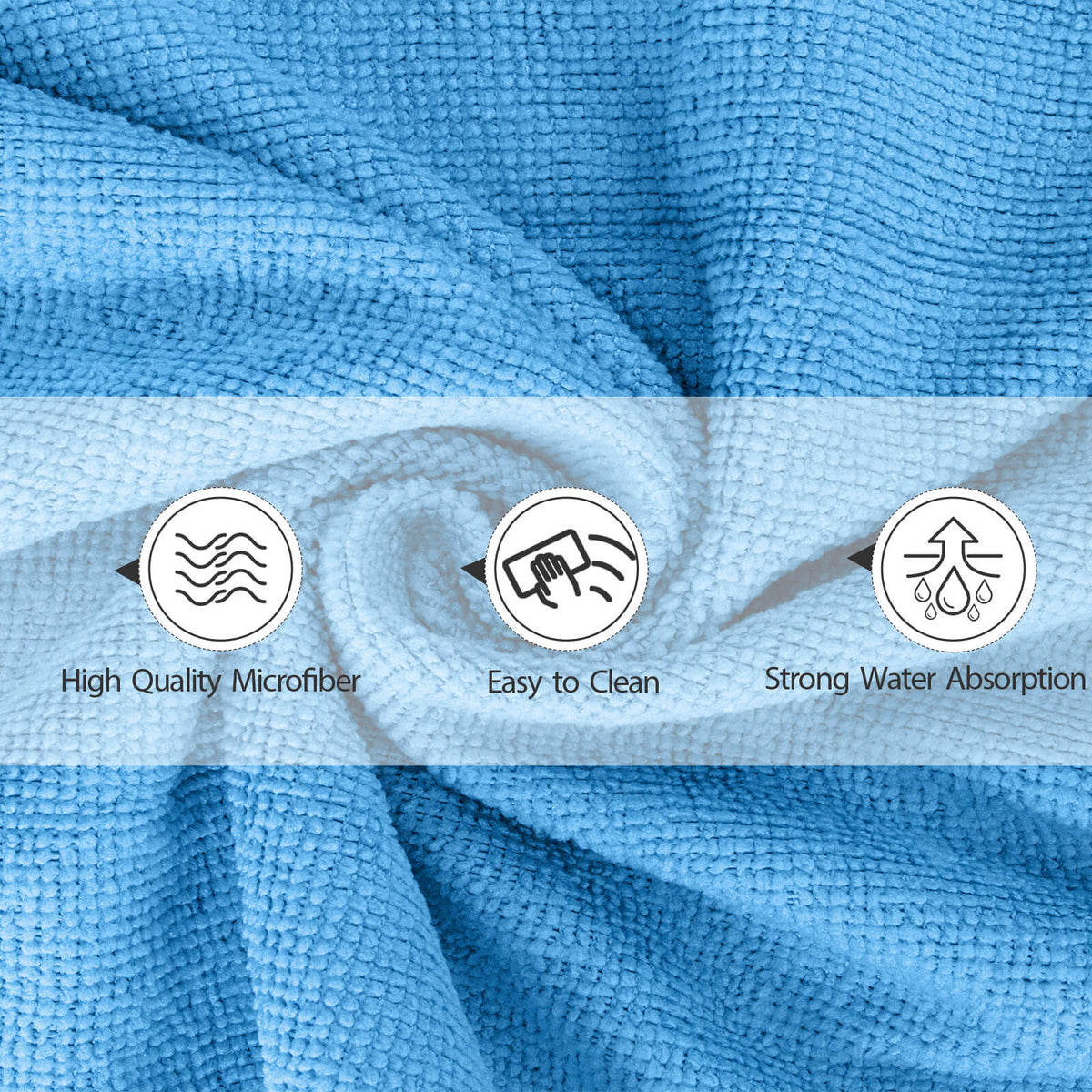 Livnestro SoftClean Microfiber Dust Cloths - 36 Pieces