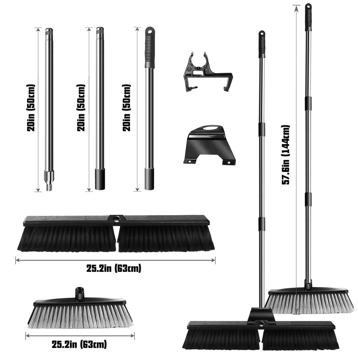 Livnestro CleanReach Outdoor Push Broom
