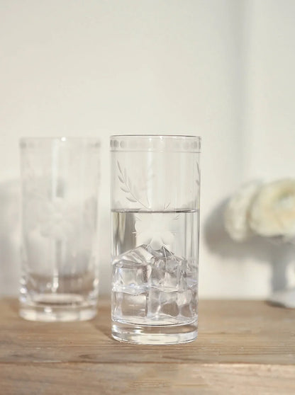 Livnestro Flower Highball Glass