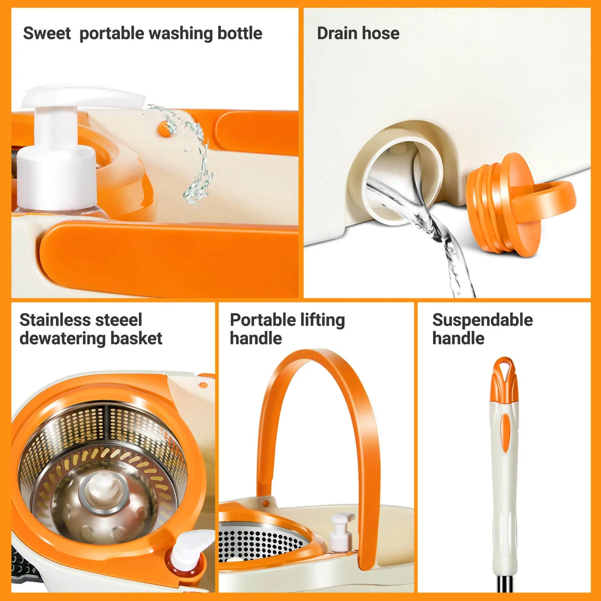 Livnestro SpinEase Foot-Pedal Mop & Bucket Set
