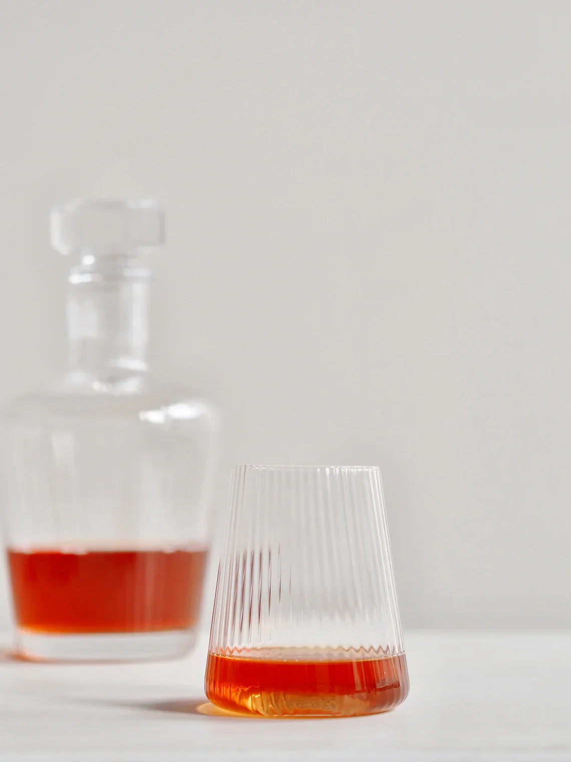 Livnestro Striped Stemless Wine Glass