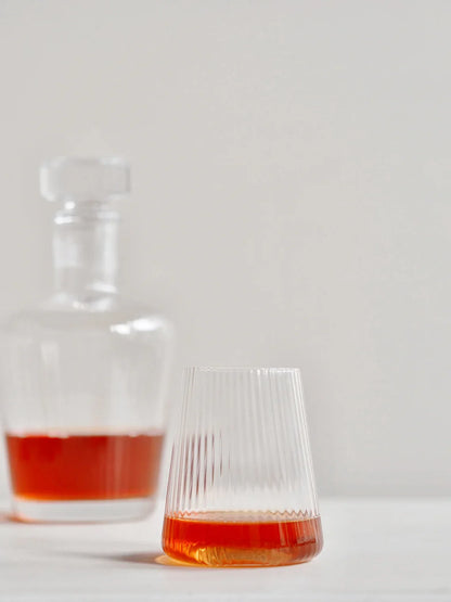 Livnestro Striped Stemless Wine Glass