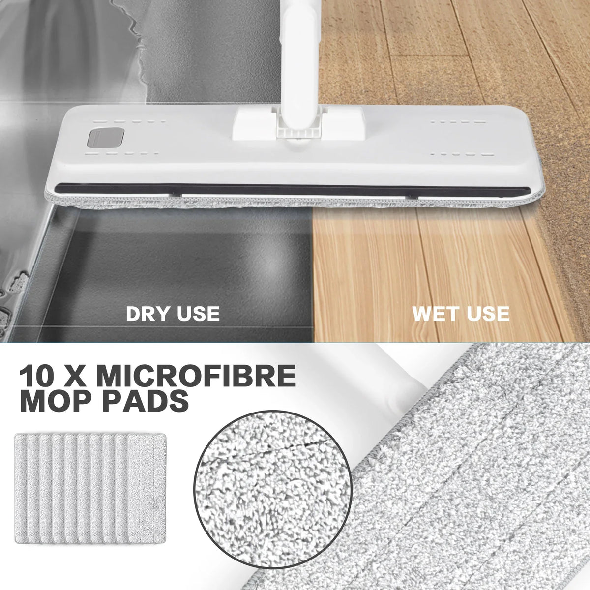Livnestro FlatClean Wringer Mop & Bucket Set