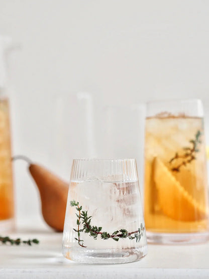 Livnestro Striped Stemless Wine Glass