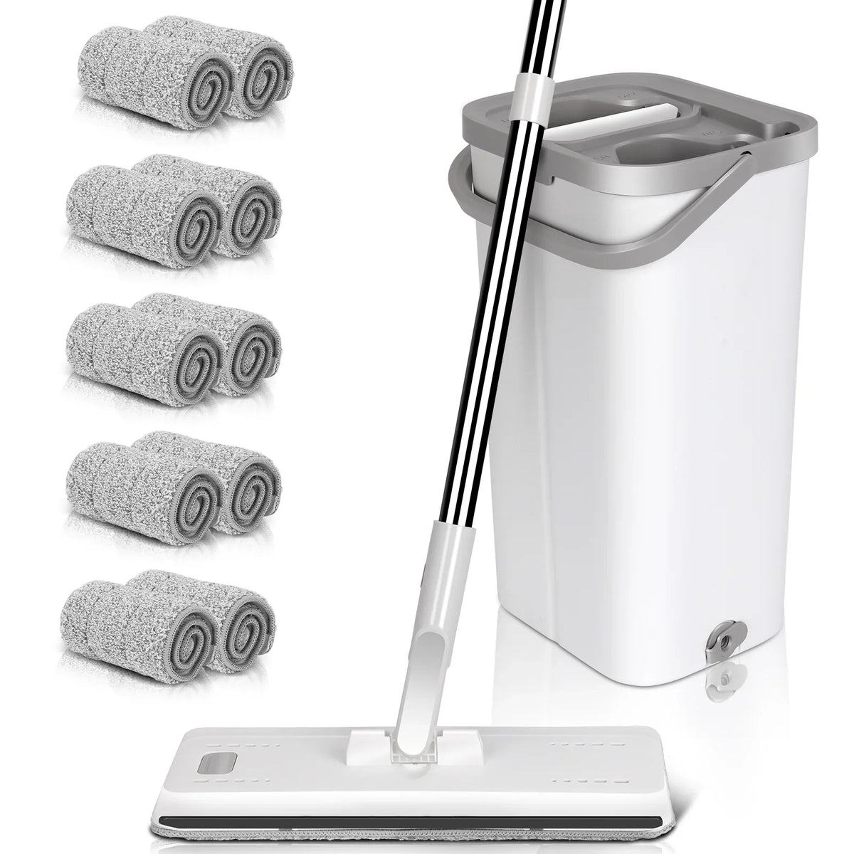 Livnestro FlatClean Wringer Mop & Bucket Set