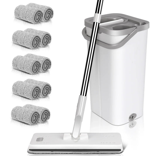 Livnestro FlatClean Wringer Mop & Bucket Set