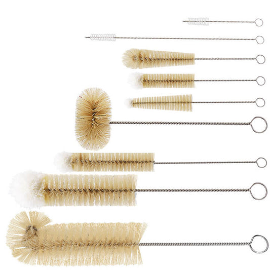Livnestro DetailClean 9-Piece Bottle Brush Set