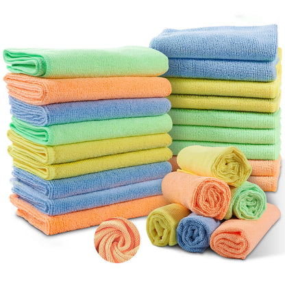 Livnestro SoftClean Microfiber Dust Cloths - 48 Pieces