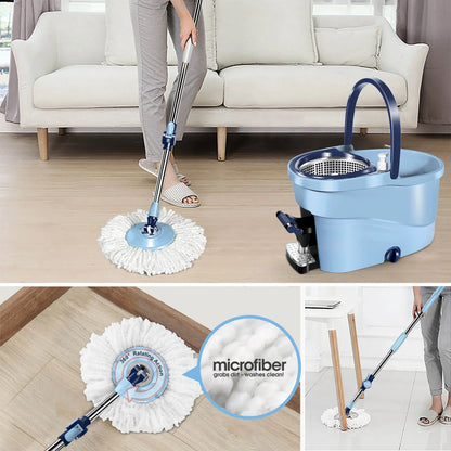 Livnestro SpinEase Foot-Pedal Mop & Bucket Set