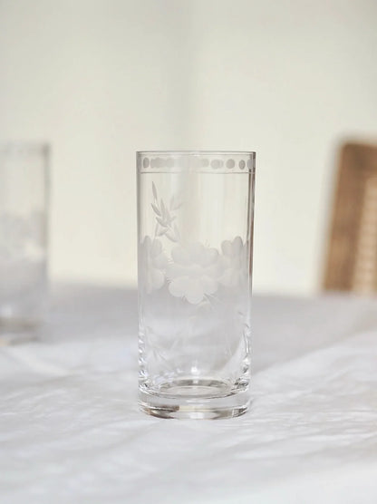 Livnestro Flower Highball Glass