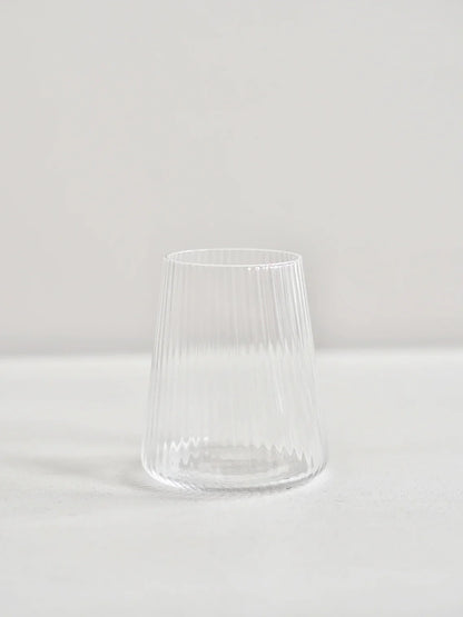 Livnestro Striped Stemless Wine Glass