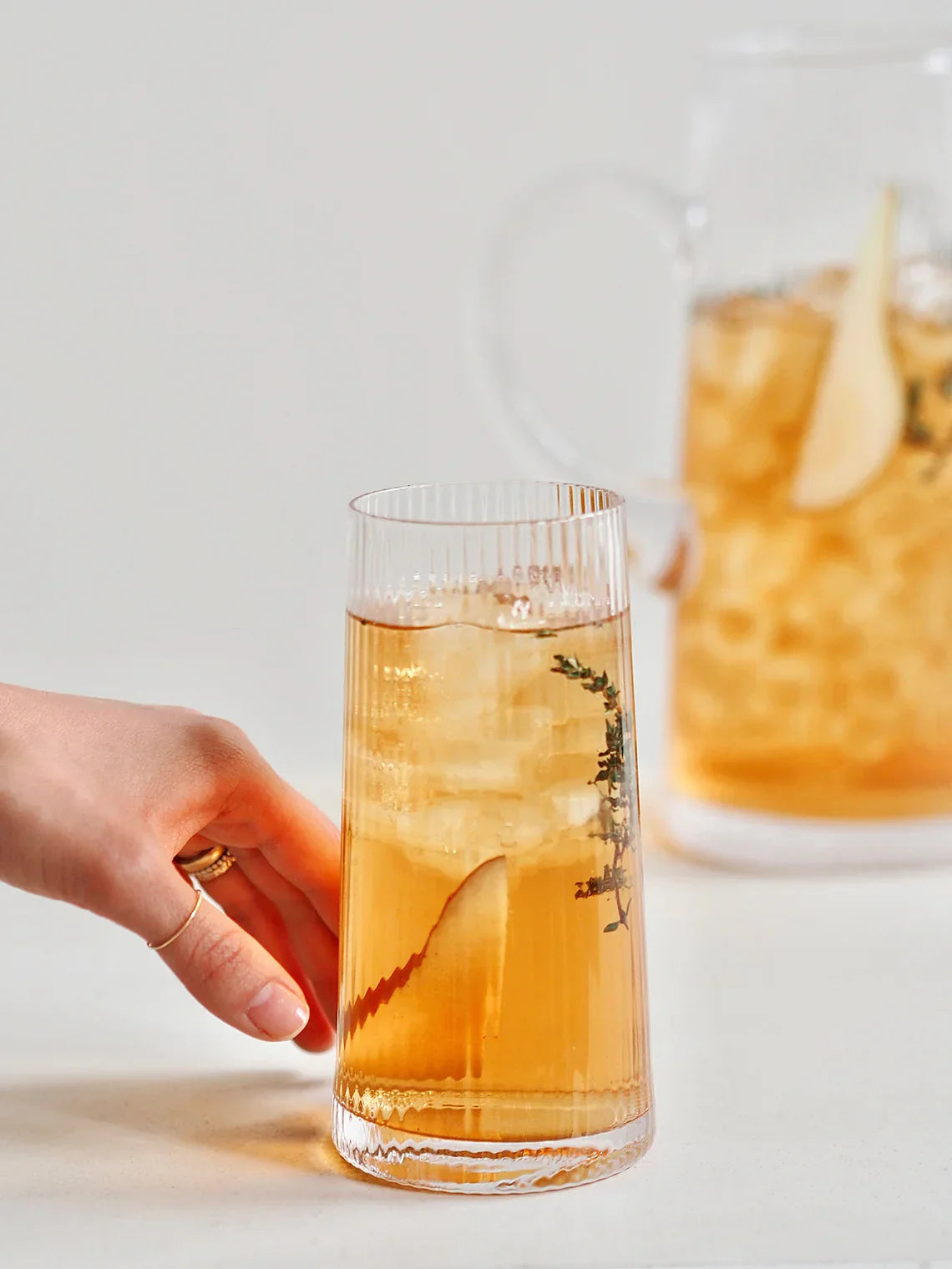 Livnestro Striped Highball Glass