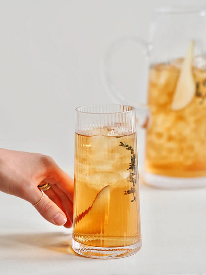 Livnestro Striped Highball Glass