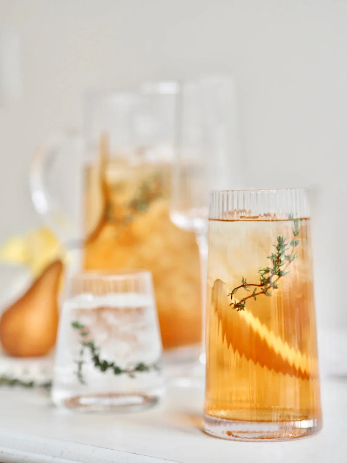 Livnestro Striped Highball Glass