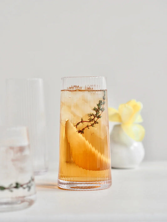 Livnestro Striped Highball Glass