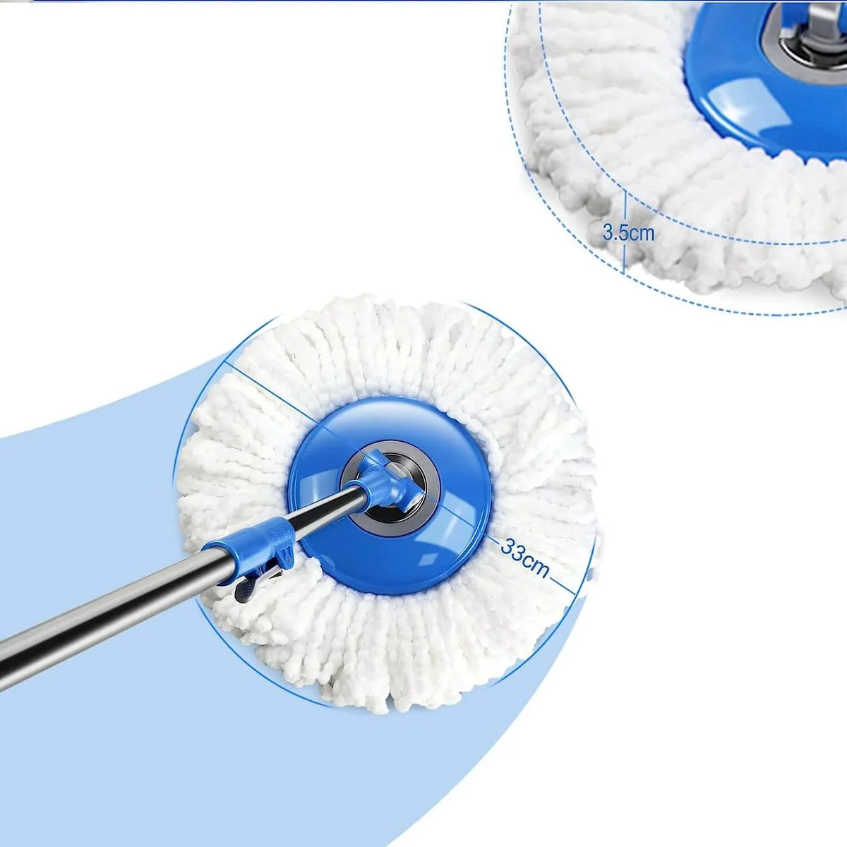 Livnestro SpinEase Microfiber Mop Refill - 3 Pack