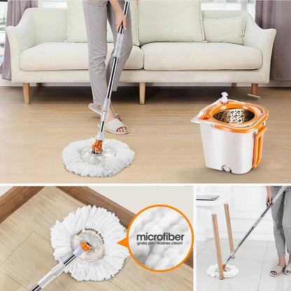 Livnestro SpinEase Microfiber Mop & Bucket Set