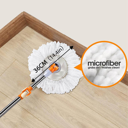 Livnestro SpinEase Easy-Wring Mop Refill - 3 Pack