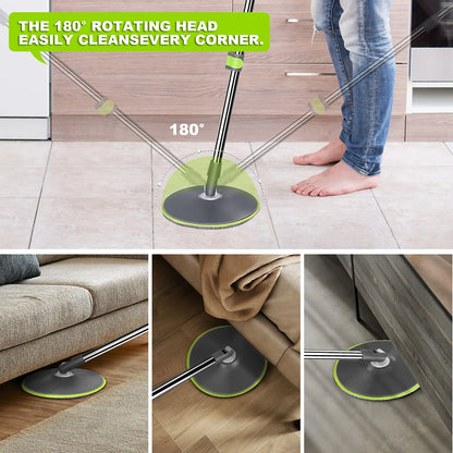 Livnestro FlatSpin Mop & Bucket Set with 6 Refills