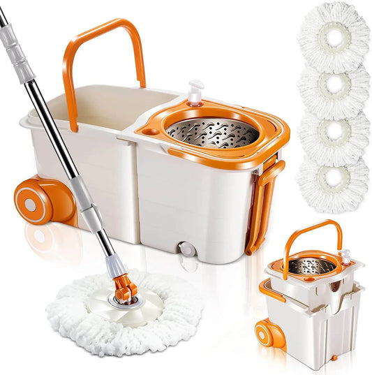 Livnestro SpinEase Microfiber Mop & Bucket Set