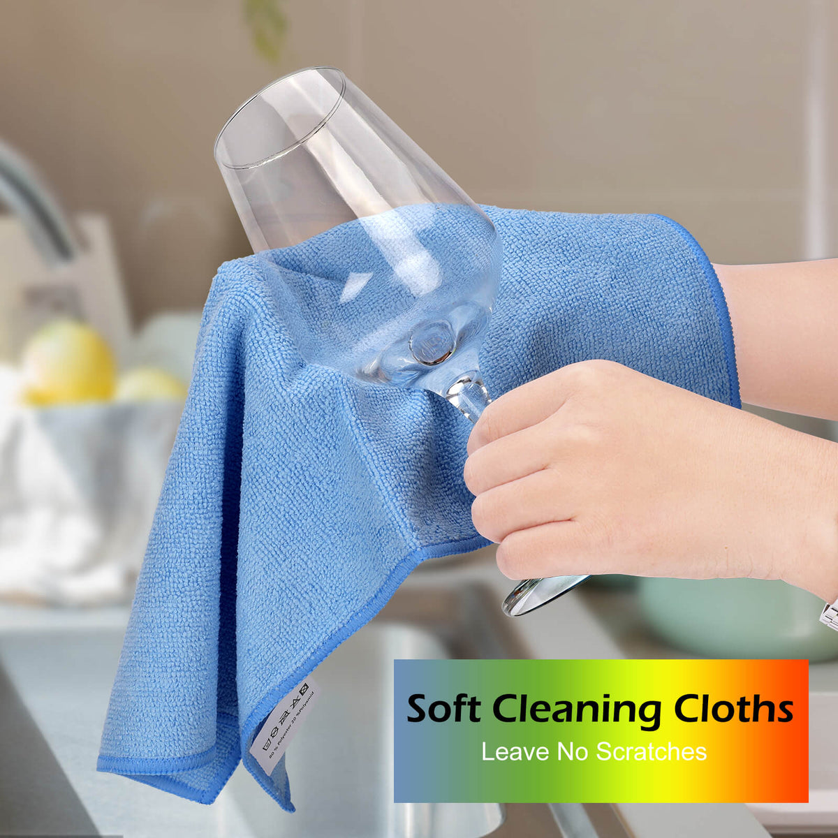 Livnestro SoftClean Microfiber Dust Cloths - 48 Pieces