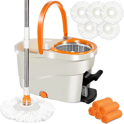 Livnestro SpinEase Foot-Pedal Mop & Bucket Set