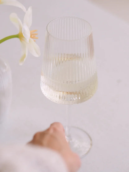 Livnestro Striped Wine Glass