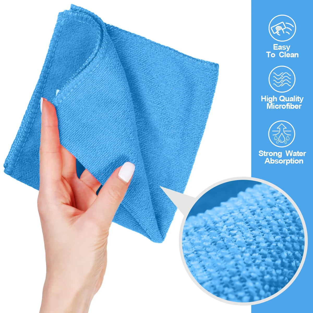 Livnestro SoftClean Microfiber Dust Cloths - 48 Pieces