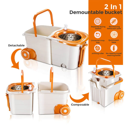 Livnestro SpinEase Microfiber Mop & Bucket Set