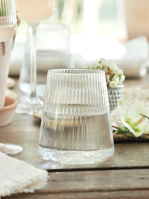 Livnestro Striped Stemless Wine Glass