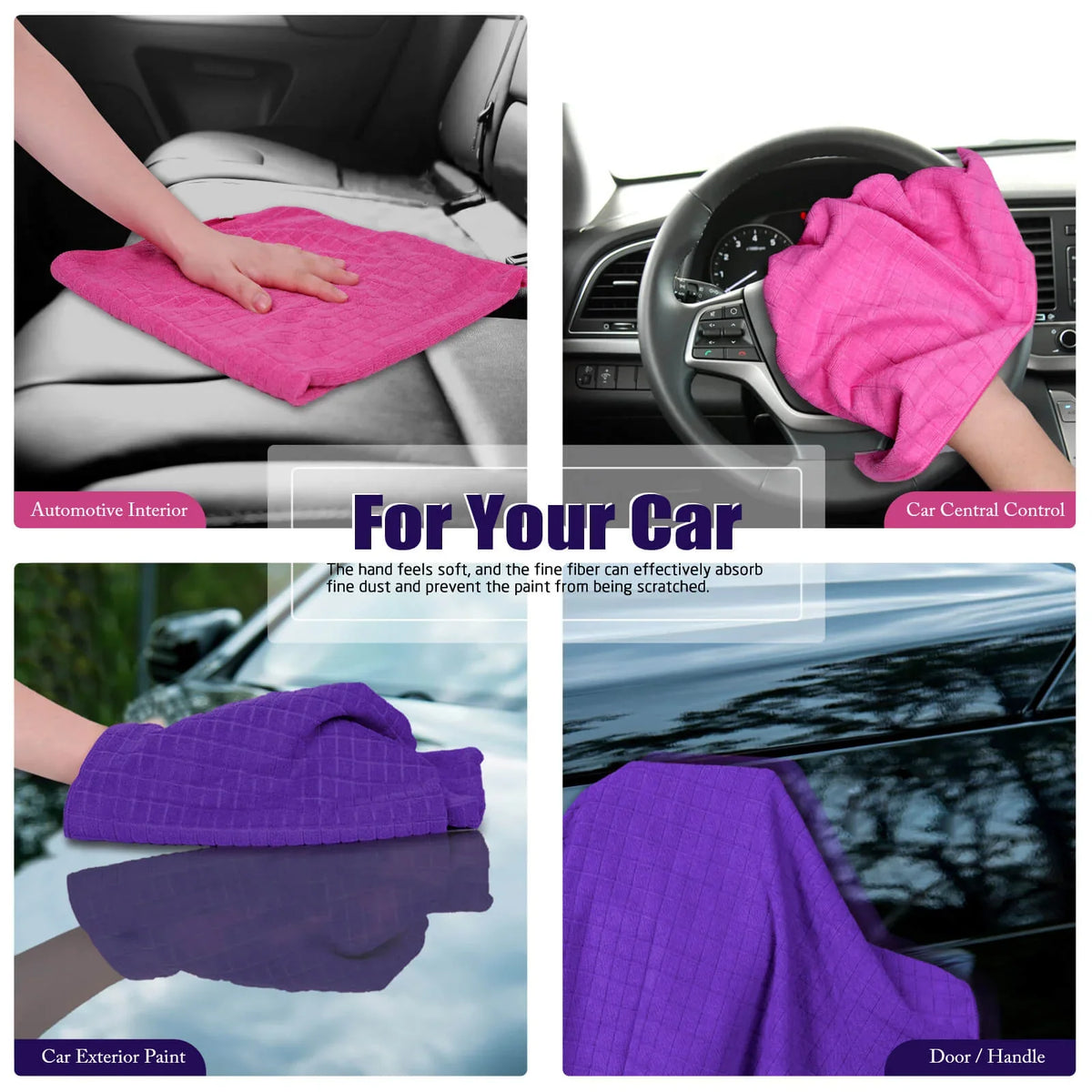 Livnestro SoftClean Multipurpose Microfiber Cloths - 12 Pieces
