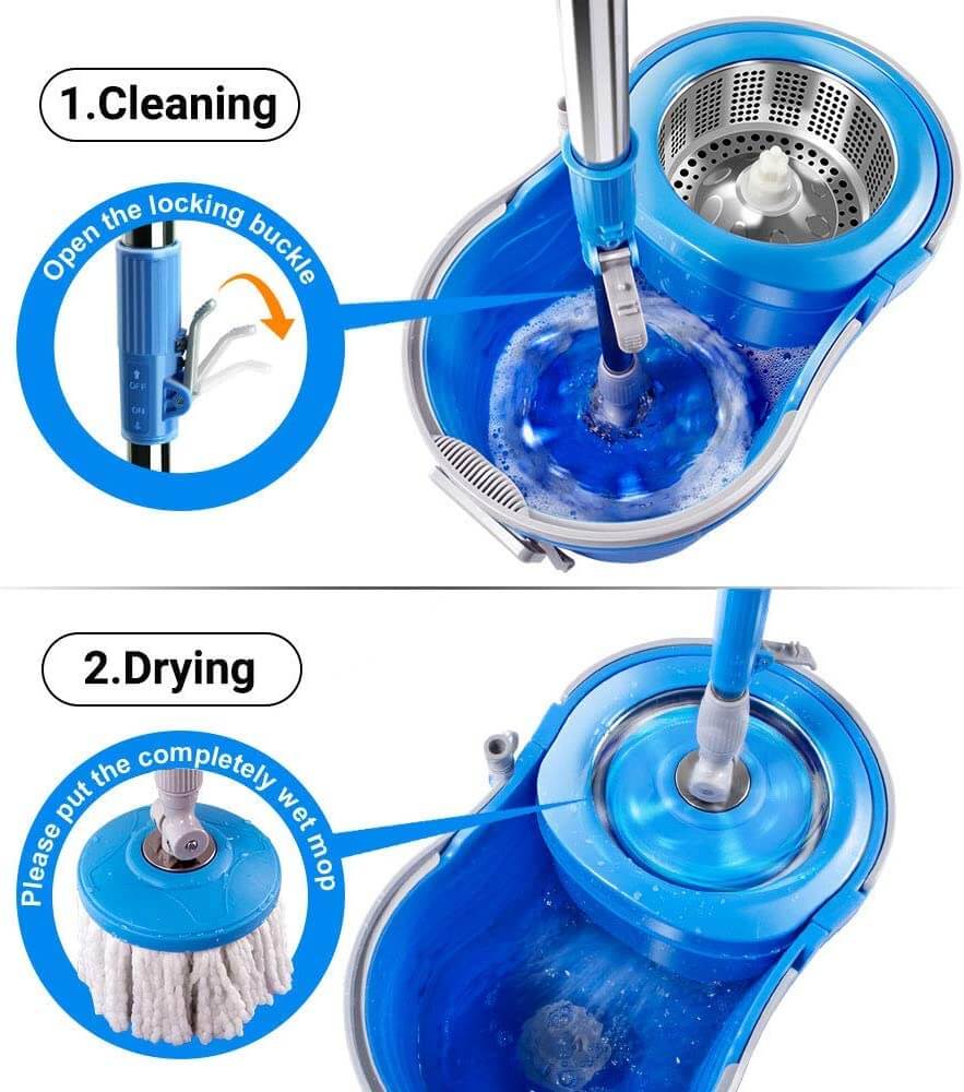Livnestro SpinEase Wringer Mop & Bucket Set